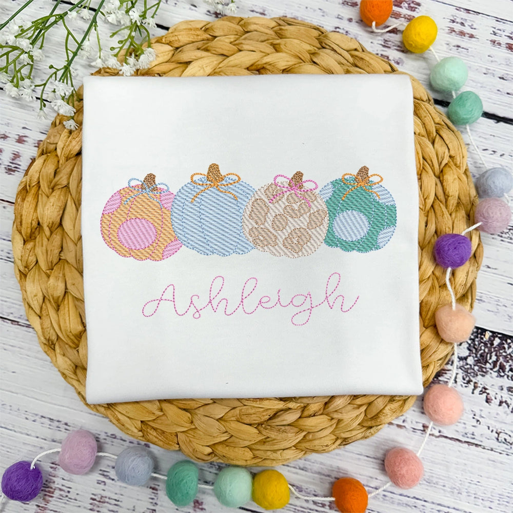 Fall Patterned Pumpkins - Sublimated - Petite & Sassy Designs
