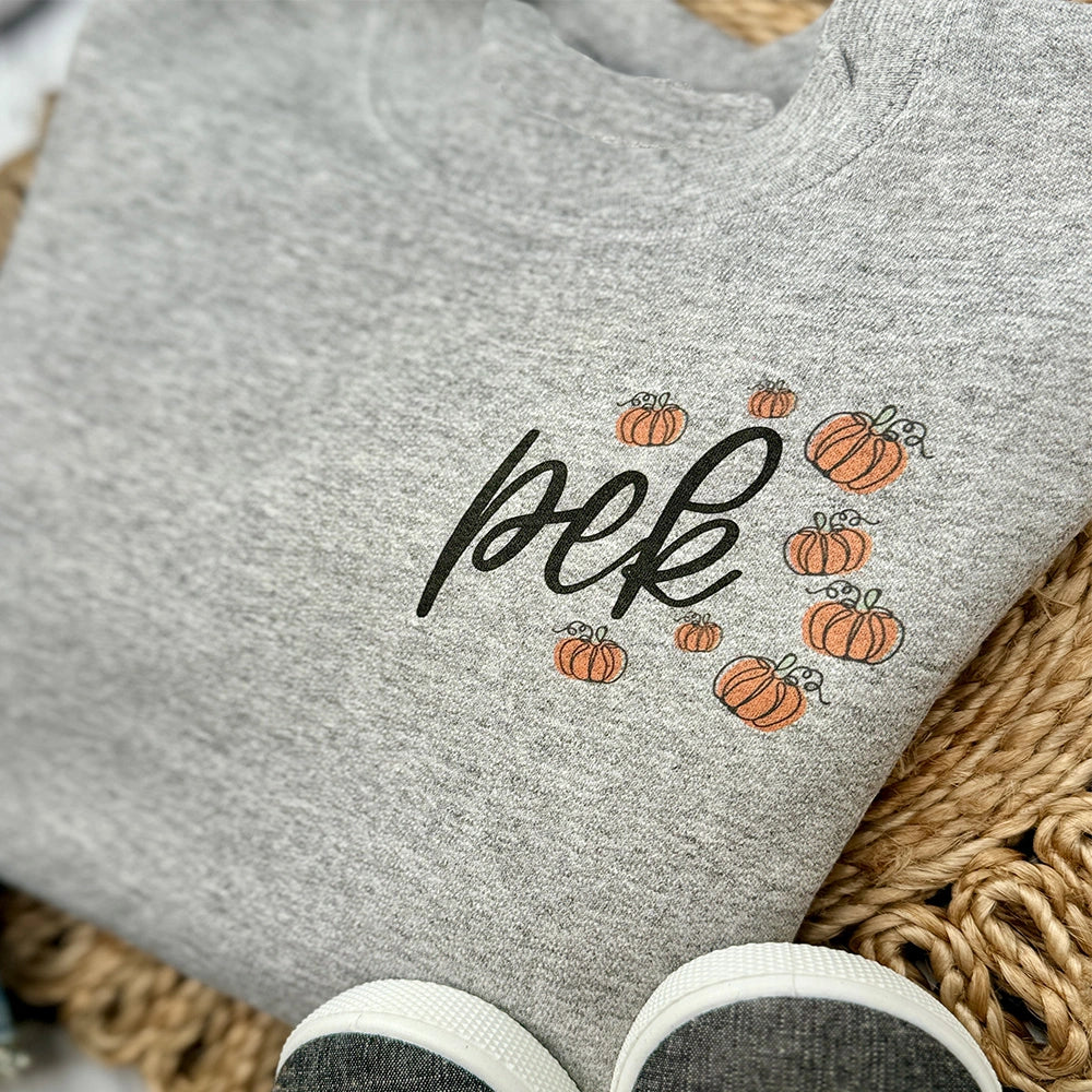 Pumpkin Monogram Sweatshirt