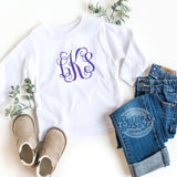 Monogrammed Long Sleeve Tee - Petite & Sassy Designs