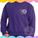Leopard Monogram Sweatshirt - Petite & Sassy Designs