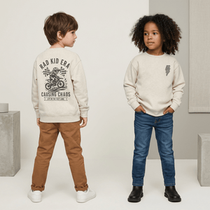 Moto Kids Sweatshirt with Printed Moto Rad Kid Era - Petite & Sassy Designs