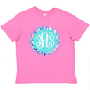 Scallop Monogram Frame T-shirt - Petite & Sassy Designs