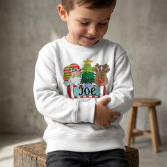 Personalized Name Santa Reindeer Shirt