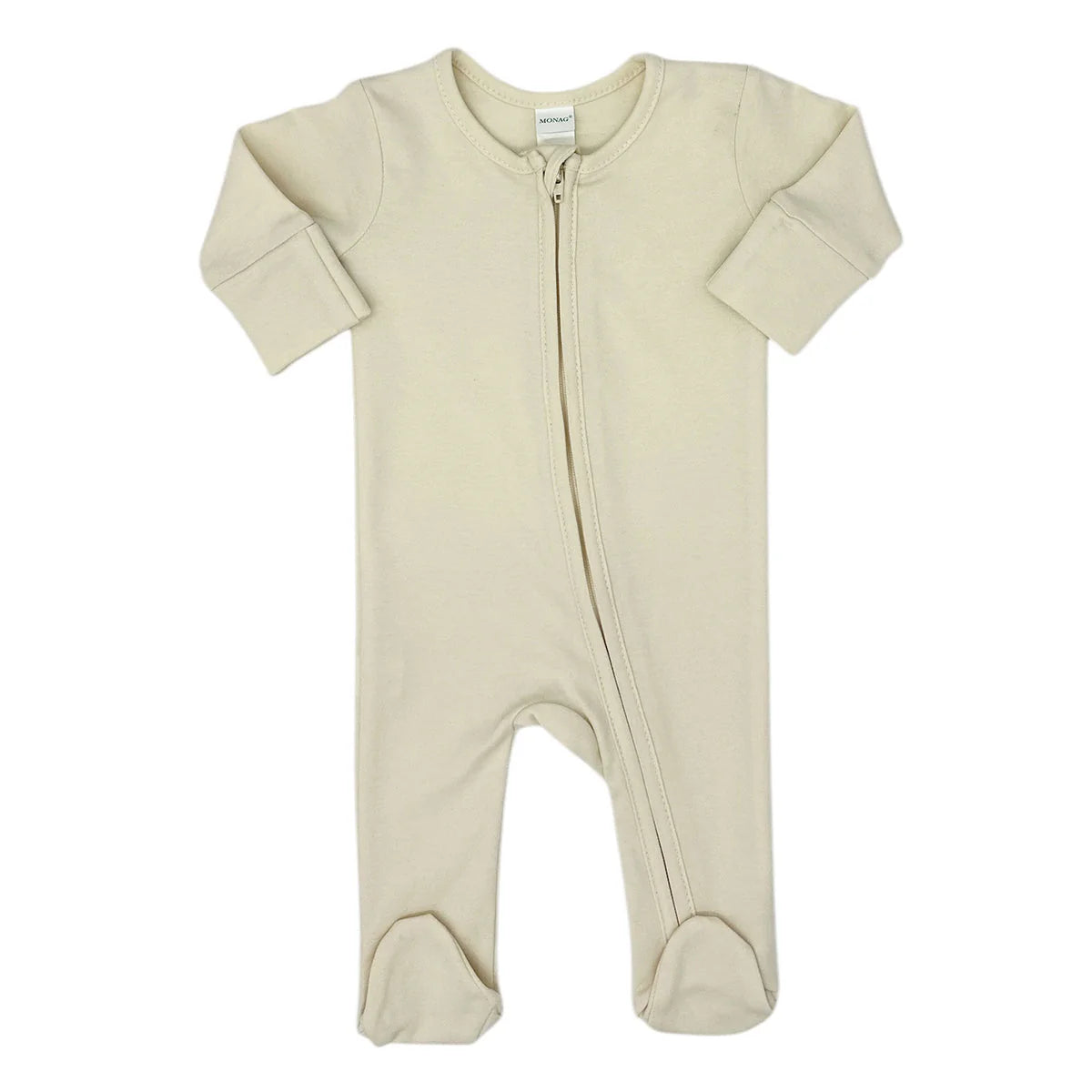 Infant Organic Cotton Zippered Romper with Footies - Petite & Sassy Designs