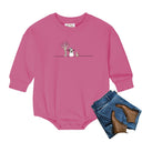 Snowman and Dog Sweatshirt Bubble - Petite & Sassy Designs