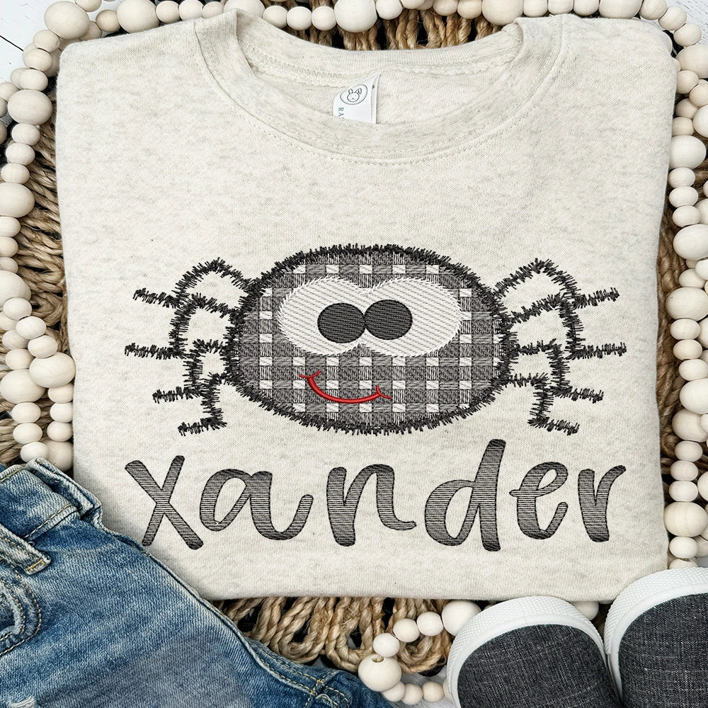 Sweet Spider Embroidered Sweatshirt