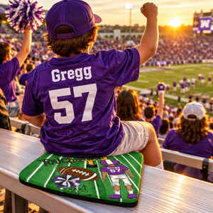 Personalized Football Stadium Cushion - Petite & Sassy Designs