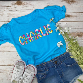 Personalized Plaid Name Toddler Romper - Petite & Sassy Designs