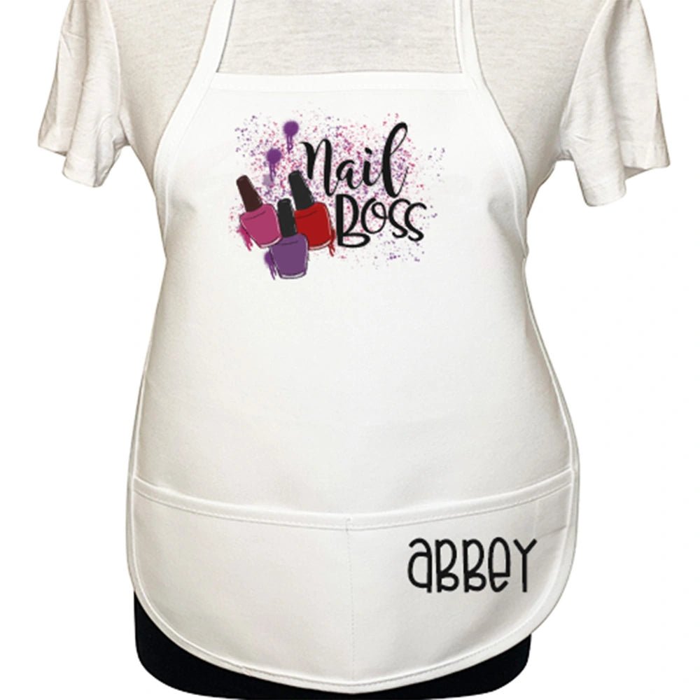 Personalized Nail Boss Kids Apron - Petite & Sassy Designs