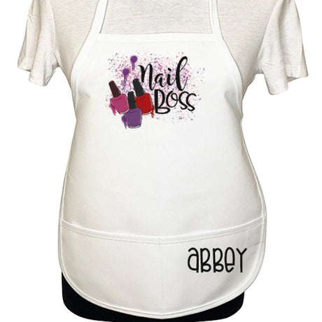 Personalized Nail Boss Kids Apron - Petite & Sassy Designs