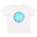 Scallop Monogram Frame T-shirt - Petite & Sassy Designs