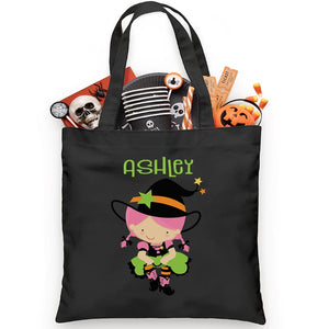 Witch with Cowgirl Boots Trick or Treat Bag - Petite & Sassy Designs