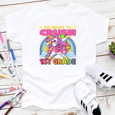 Unicorn Rainbow Back to School T- shirts - Petite & Sassy Designs