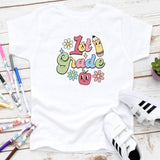 Back to School Cartoon Grade T- shirts - Petite & Sassy Designs