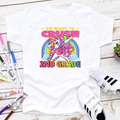 Unicorn Rainbow Back to School T- shirts - Petite & Sassy Designs