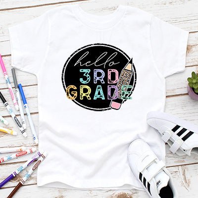 Hello Back to School Grade T- shirts - Petite & Sassy Designs