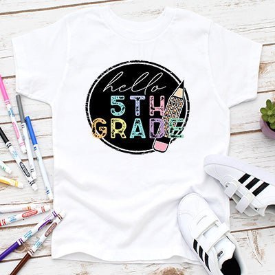 Hello Back to School Grade T- shirts - Petite & Sassy Designs