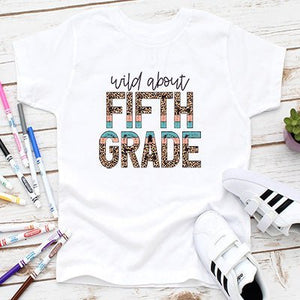 Back to School Wild About Grade Shirts - Petite & Sassy Designs