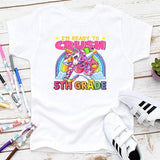 Unicorn Rainbow Back to School T- shirts - Petite & Sassy Designs