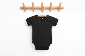 Organic Cotton Infant Bodysuit in Black - Petite & Sassy Designs