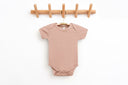 Organic Cotton Infant Bodysuit in Blush - Petite & Sassy Designs