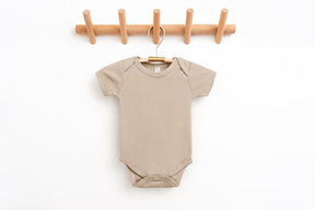 Organic Cotton Infant Bodysuit in Clay - Petite & Sassy Designs