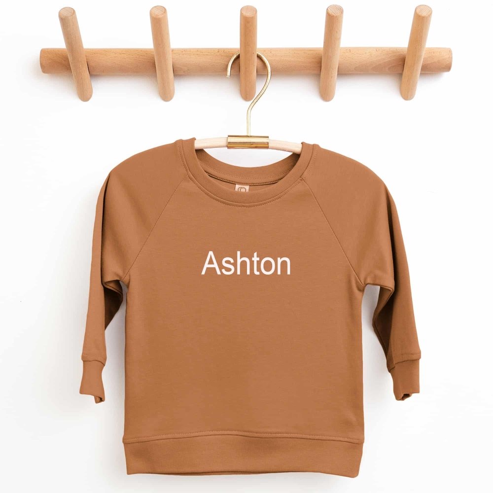 
                  
                    Organic Cotton Lightweight Crewneck Pullover in Ginger - Petite & Sassy Designs
                  
                