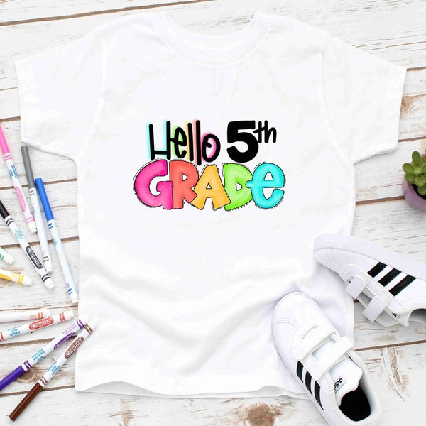 Hello 5th Grade T-shirts - Petite & Sassy Designs