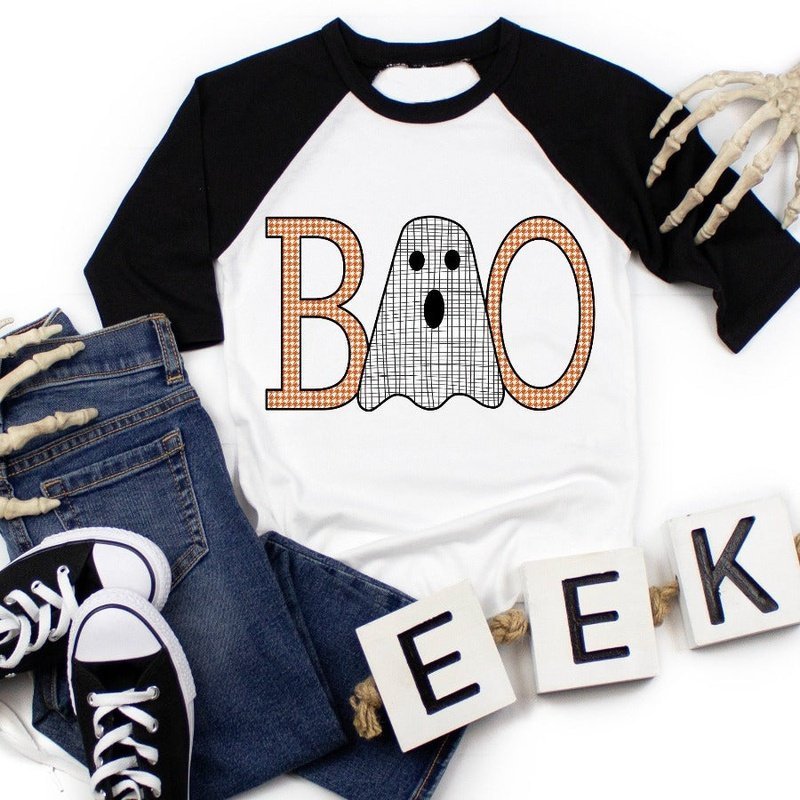 BOO Boy or Girl Kids Raglan - Petite & Sassy Designs