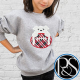 Bulldog Applique Sweatshirt - Petite & Sassy Designs
