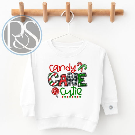 Candy Cane Cutie Sweatshirt - Petite & Sassy Designs
