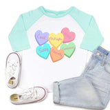 Candy Hearts Raglan - Petite & Sassy Designs