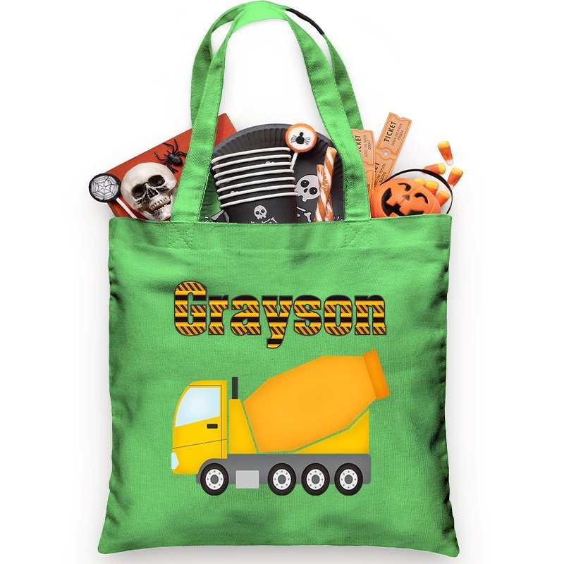 
                  
                    Cement Truck Bag Trick or Treat Bag - Petite & Sassy Designs
                  
                