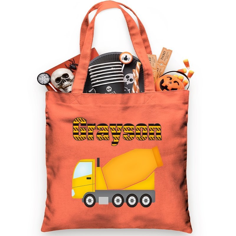 
                  
                    Cement Truck Bag Trick or Treat Bag - Petite & Sassy Designs
                  
                