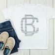 Chevron Monogram Graphic Tee - Petite & Sassy Designs