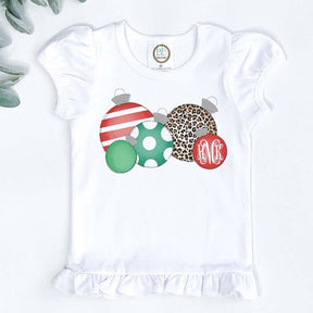 Christmas Ornament Design with Monogram - Petite & Sassy Designs
