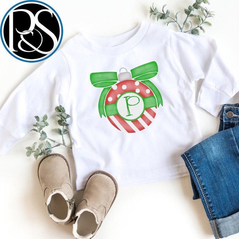 Christmas Ornament Long Sleeve Shirt - Petite & Sassy Designs