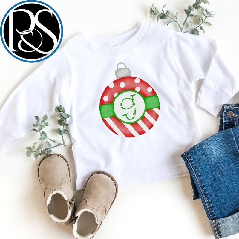 Christmas Ornament Long Sleeve Shirt - Petite & Sassy Designs