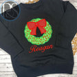 Christmas Wreath Sweatshirt - Petite & Sassy Designs