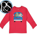 Country Christmas Truck Long Sleeve Top - Petite & Sassy Designs
