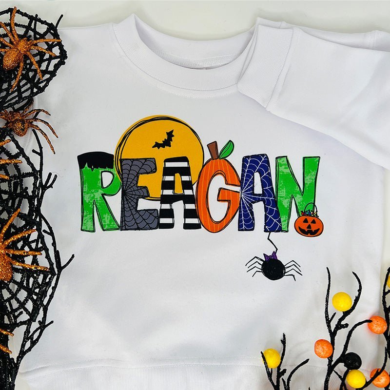 Halloween Name Sweatshirt - Petite & Sassy Designs