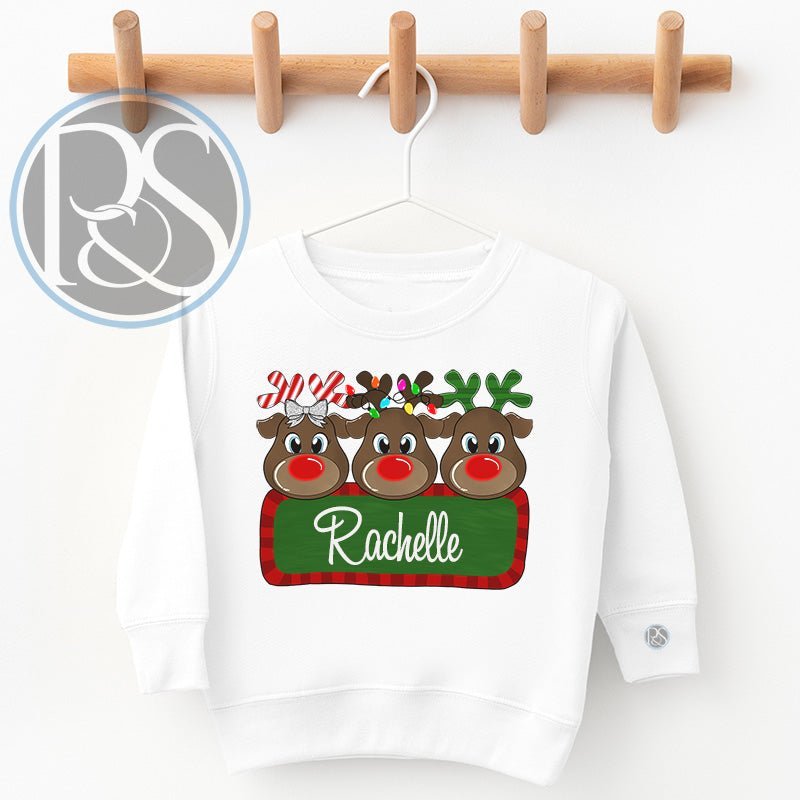 Deer Trio Personalized Sweatshirt - Petite & Sassy Designs