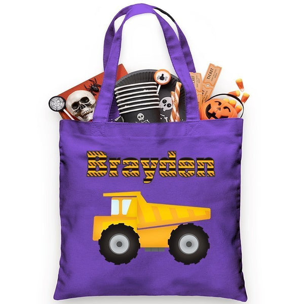Earthmover Trick or Treat Bag - Petite & Sassy Designs