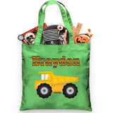 Earthmover Truck Personalized Trick or Treat Bag - Petite & Sassy Designs