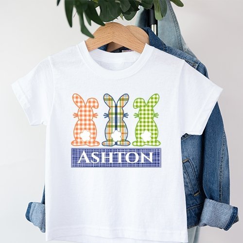 Easter Bunny Trio Personalized Top - Petite & Sassy Designs
