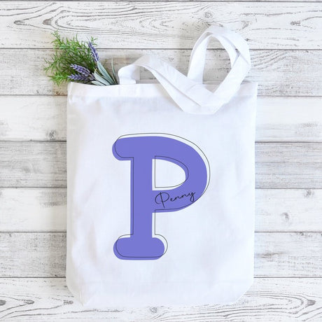 Everyday Tote Personalized with Initial and Name - Petite & Sassy Designs