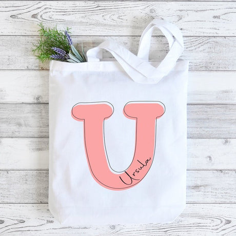 Everyday Tote Personalized with Initial and Name - Petite & Sassy Designs