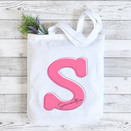 Everyday Tote Personalized with Initial and Name - Petite & Sassy Designs