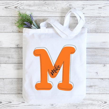 Everyday Tote Personalized with Initial and Name - Petite & Sassy Designs