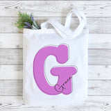 Everyday Tote Personalized with Initial and Name - Petite & Sassy Designs